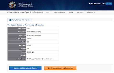 Confirm your records Records Screenshot