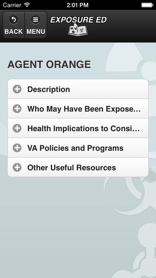 Exposure Ed App Screen Capture