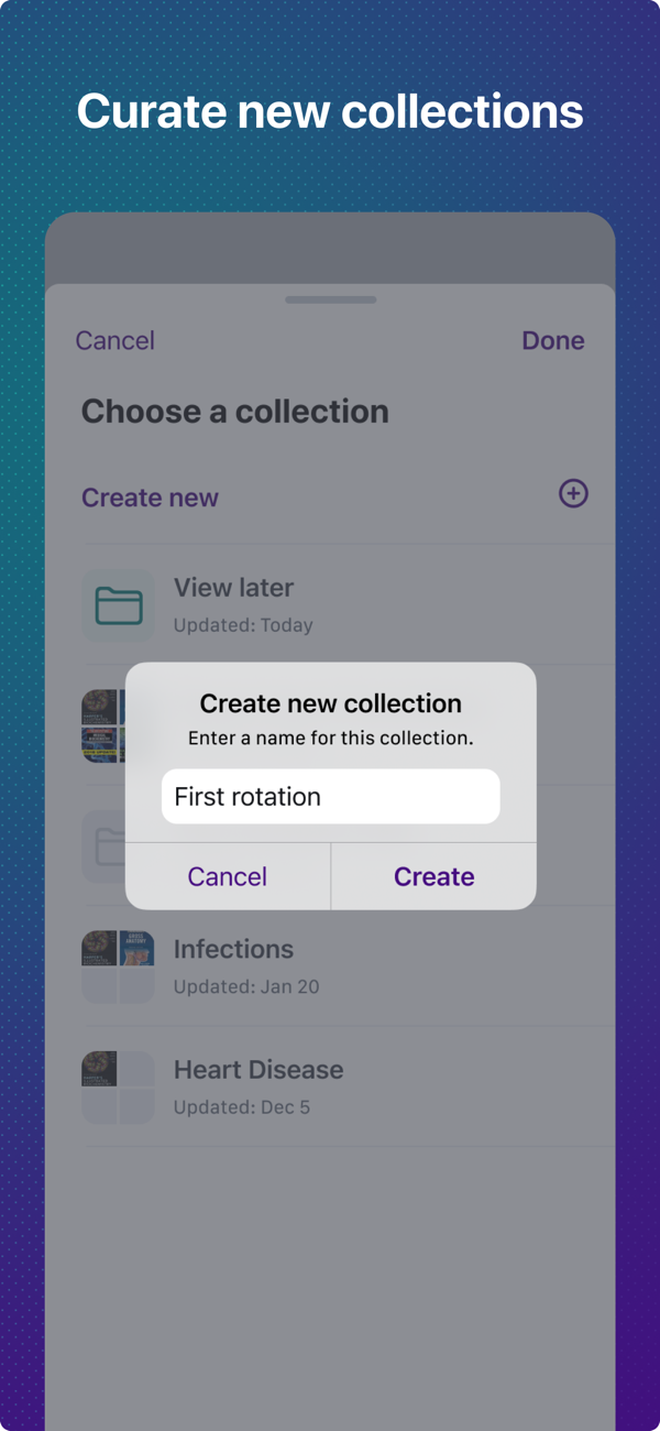 Access - by McGraw Hill Curate New Collections Screen