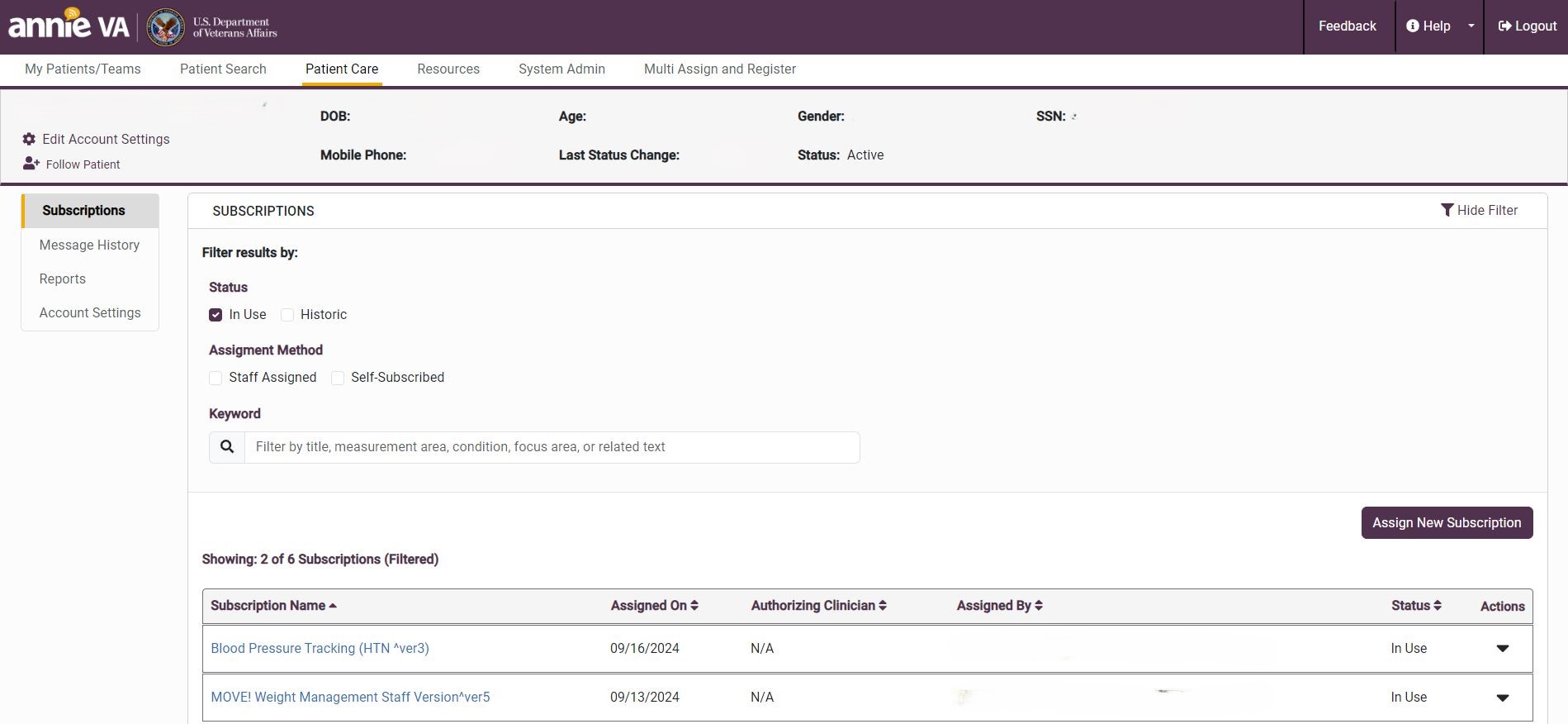 manage patients 