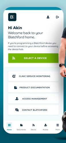 Blatchford App Home Screen