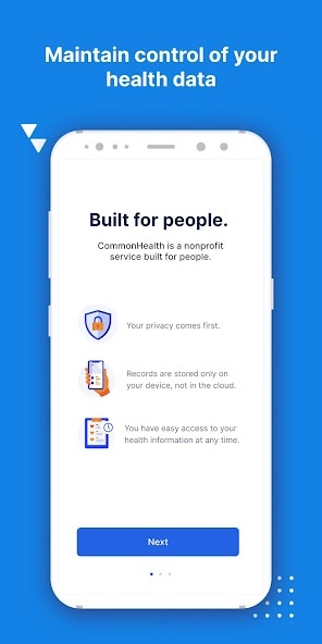 Common Health maintain control of your health data screen