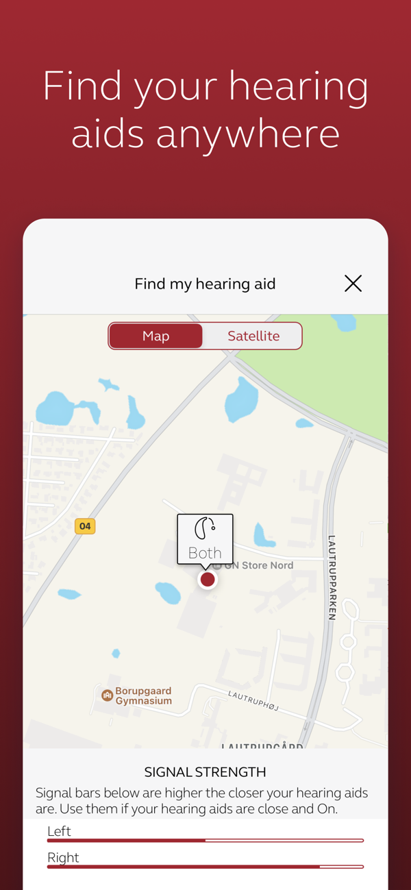 ReSound Smart 3D Find Your Hearing Aids Anywhere Screen