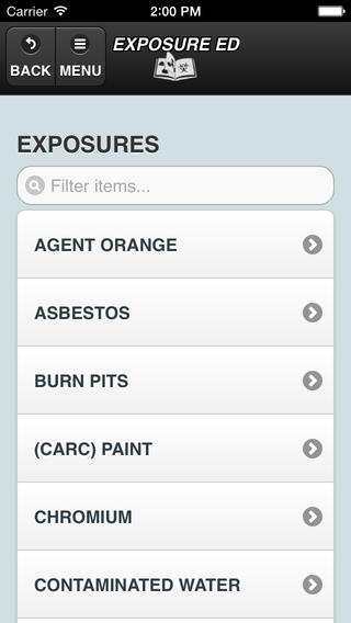 Exposure Ed App Screen Capture